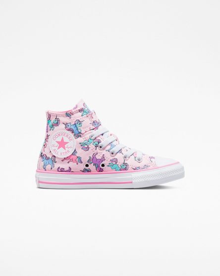 Tenis Converse Chuck Taylor All Star Easy-On Unicorns Cano Alto Menina Rosa Azuis | PT Y00P379